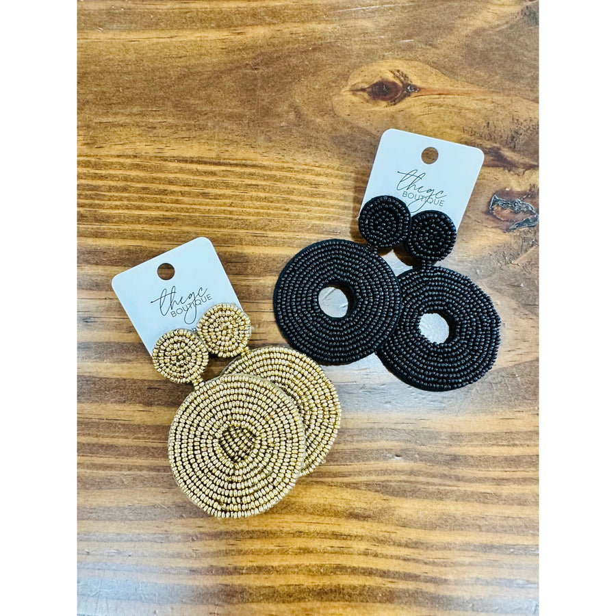 Circle Beaded Earring