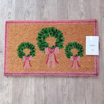 Rosy Wreath Doormat