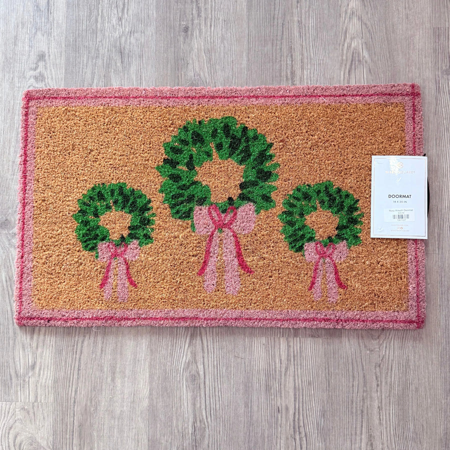 Rosy Wreath Doormat