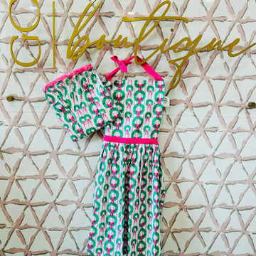 Rosy Wreath Apron