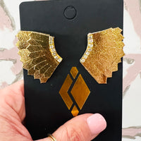 Blinged Leather Wing