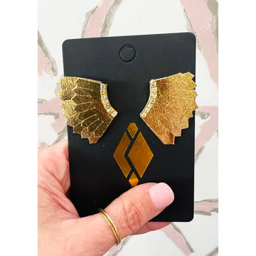 Blinged Leather Wing
