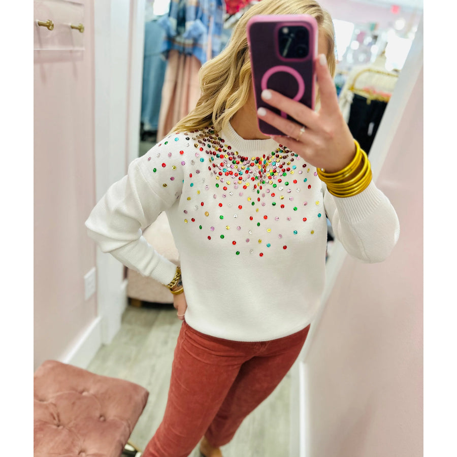Sequin Sparkle Sweater