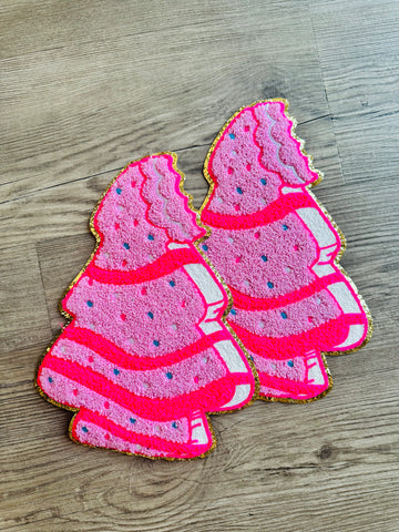 Christmas Tree Chenille Patch