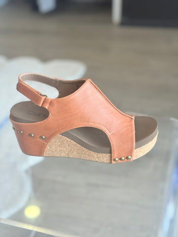Carley Wedge (cognac)