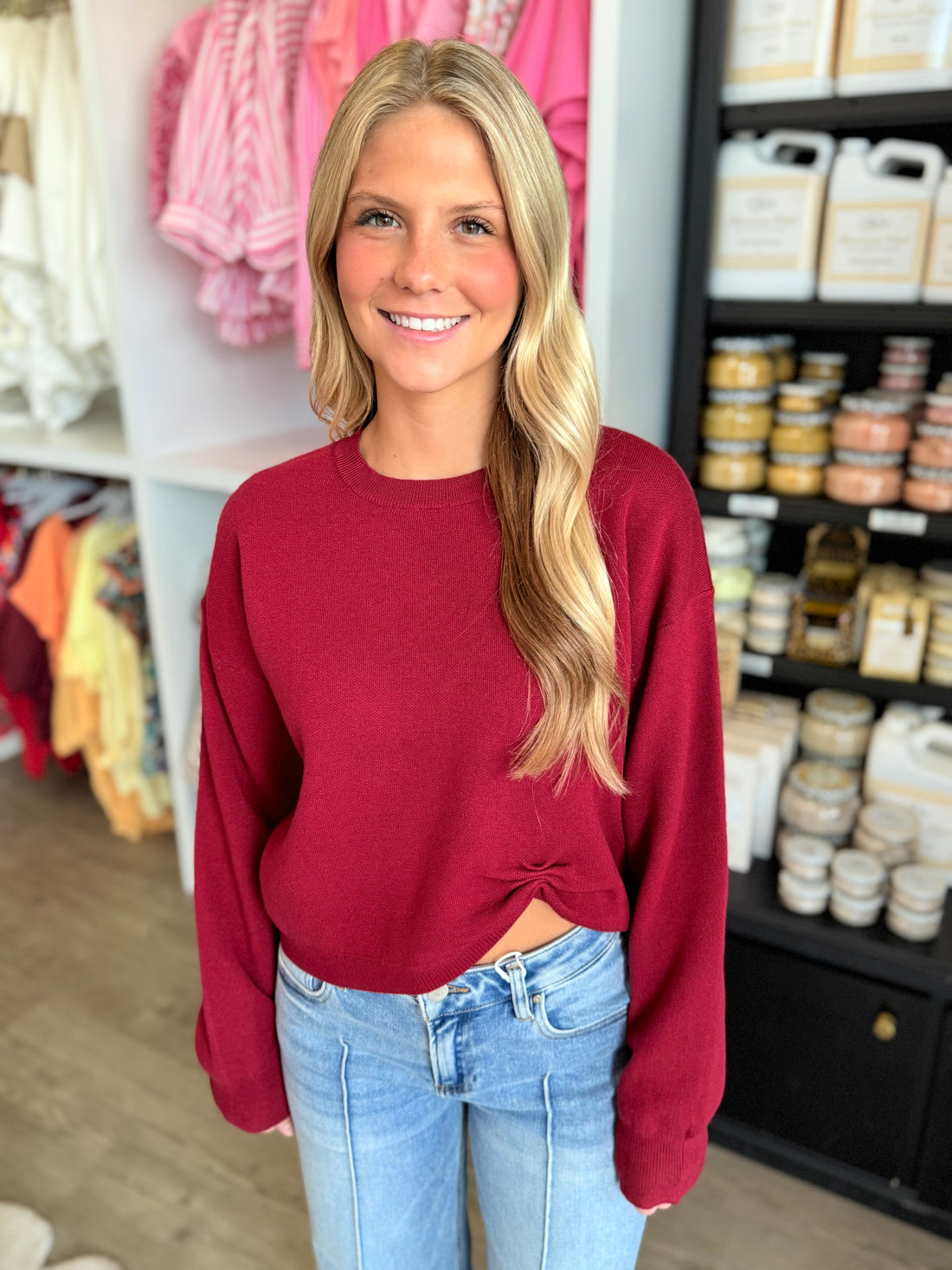 Nadia Sweater (burgundy)