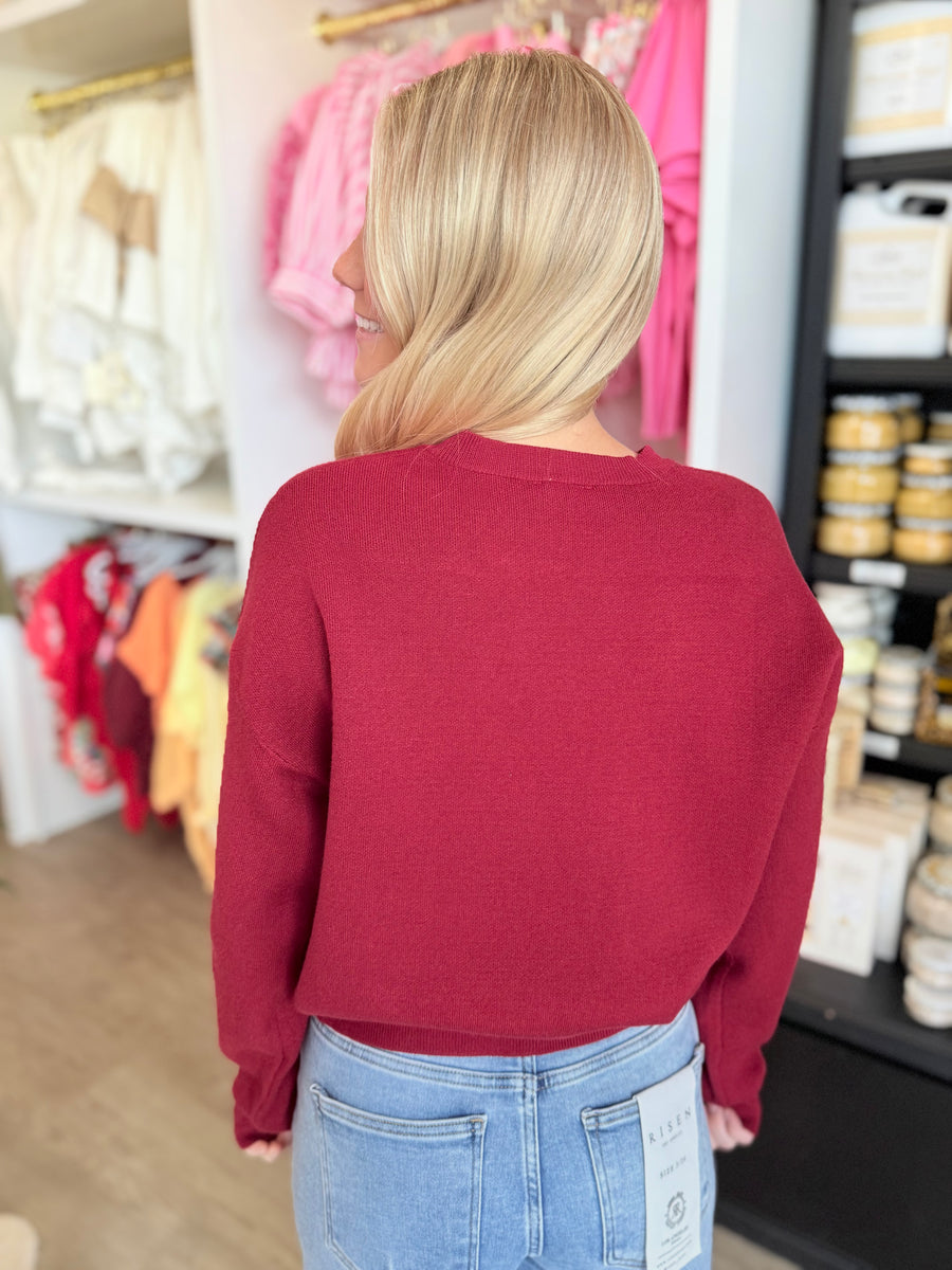 Nadia Sweater (burgundy)