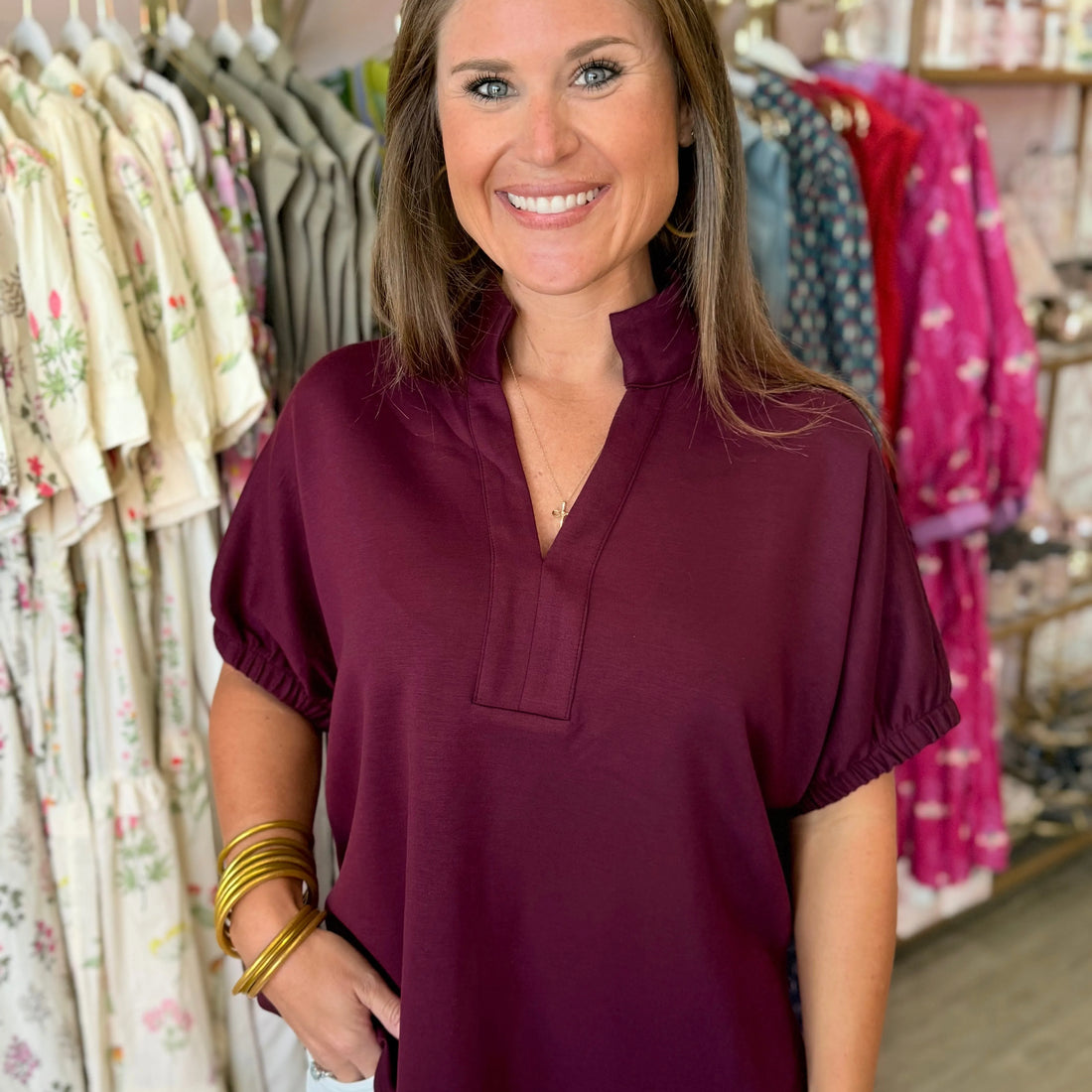 Shiloh Top (burgundy)