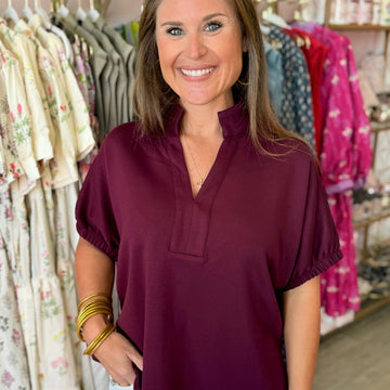 Shiloh Top (burgundy)