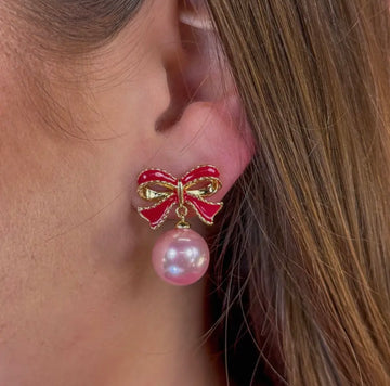 Bow Drop Earrings