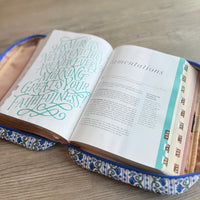 Bible Cover Navy Floral