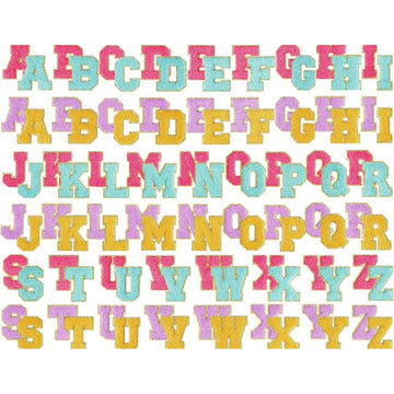 Gold Trim Iron On Letter