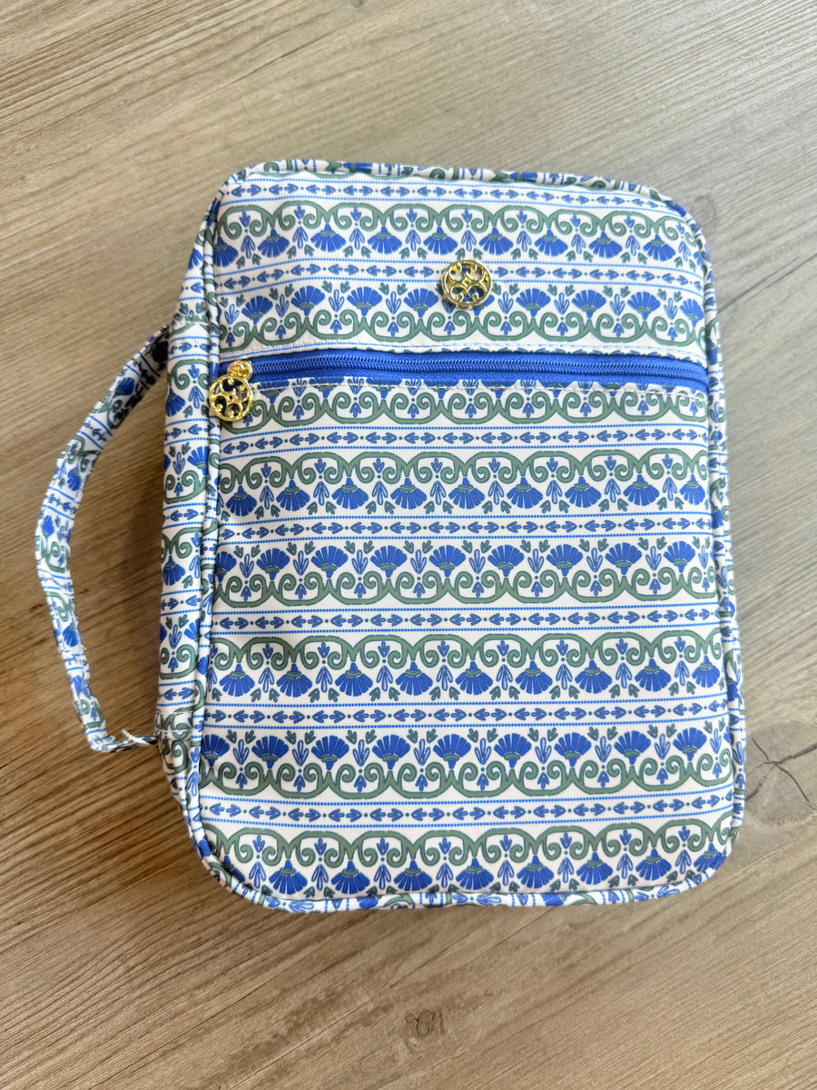 Bible Cover Navy Floral