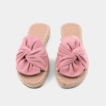 Doris Blush Suede Sandal