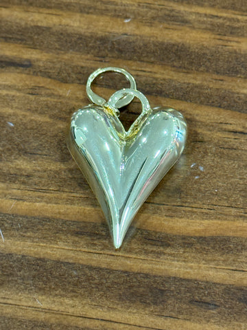 Scarf Charm (gold heart)