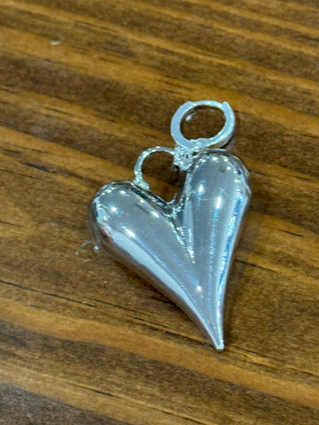 Scarf Charm (silver heart)