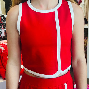 Bennett Top (red/white)