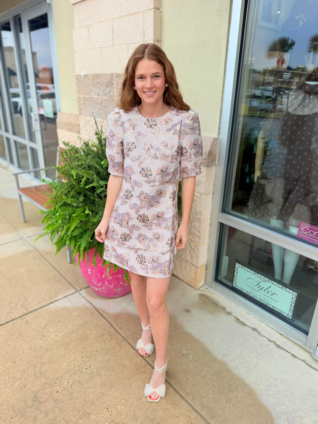 Thea Brocade Dress
