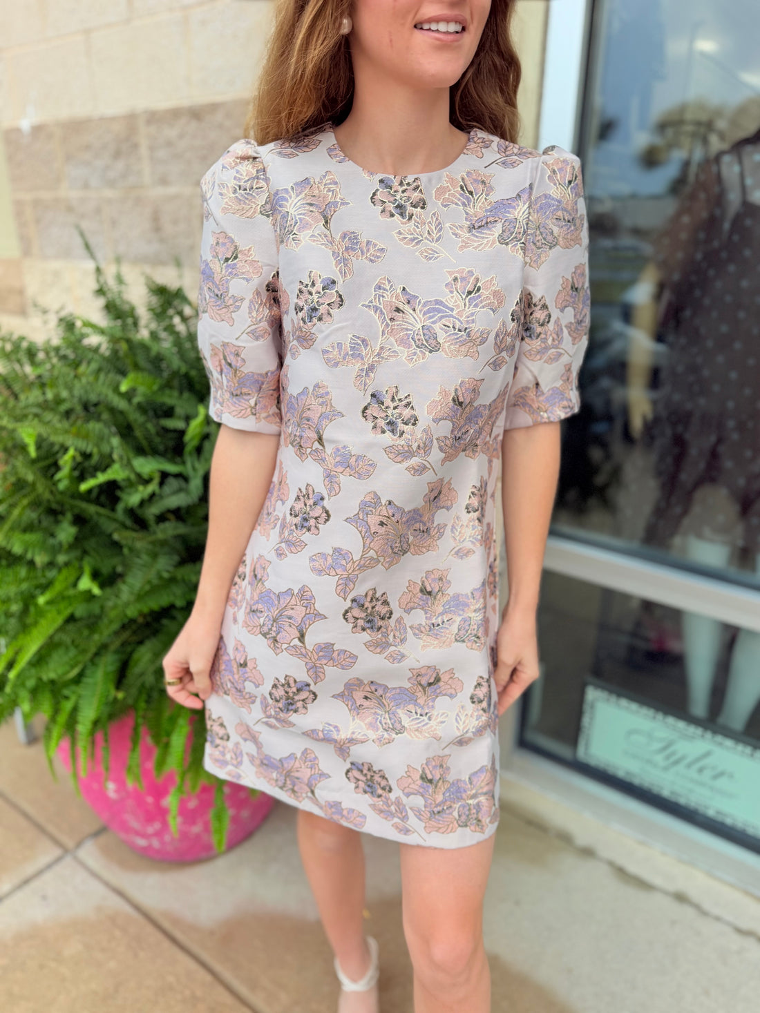 Thea Brocade Dress