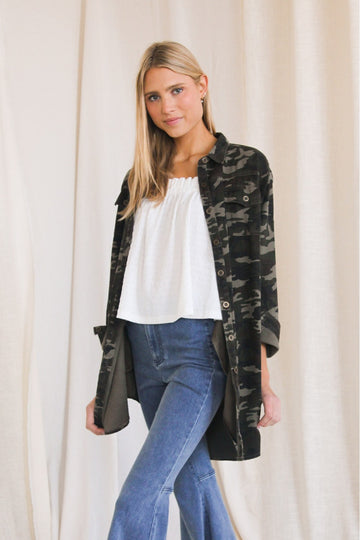 Camo Denim Jacket