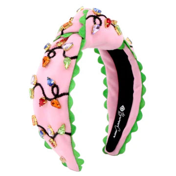 Pink Christmas Light Headband