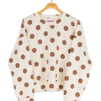 Polka Dot Crew Sweatshirt