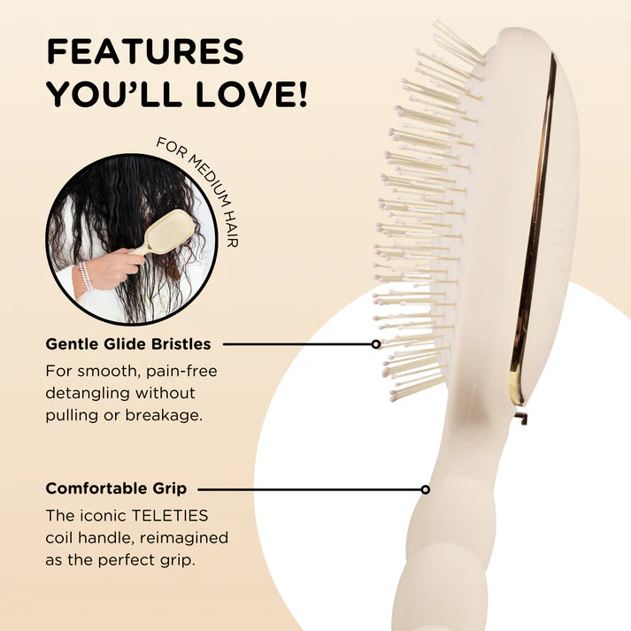 Datangler Hair Brush for Medium Hair (Tan)