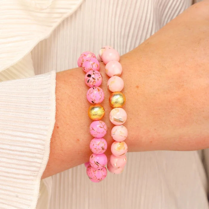 BuDha Girl, Marble Beaded Bracelet