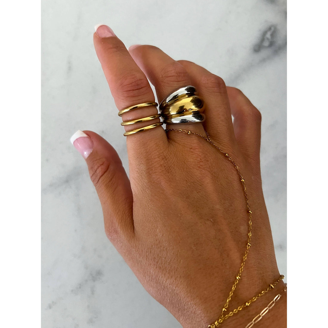 Stacking Gold Ring Set