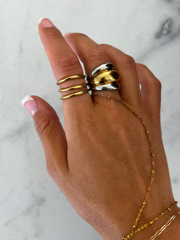 Stacking Gold Ring Set