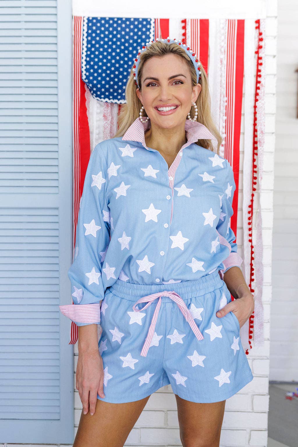 Brianna Cannon - Old Glory Button Down Shirt