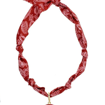 Bulldogs Logo Bandana Scarf Necklace