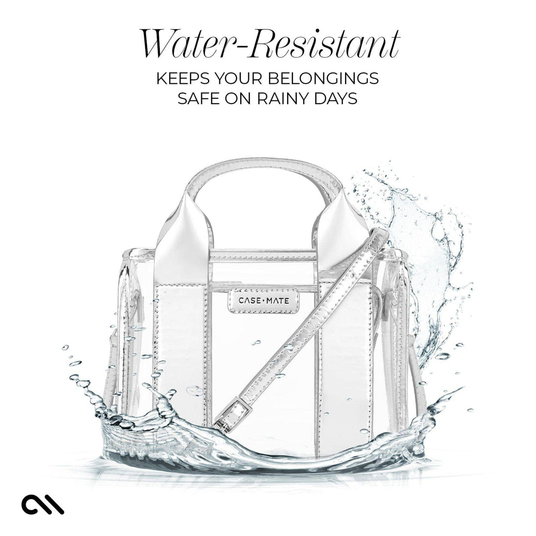 Clear Stadium Bag, CaseMate (Silver)