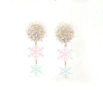 Brianna Cannon, Iridescent Snowflake Earrings