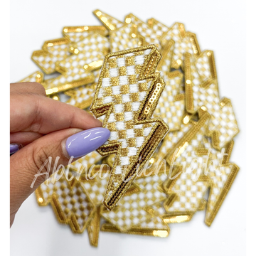 Checkered Lightning Gold