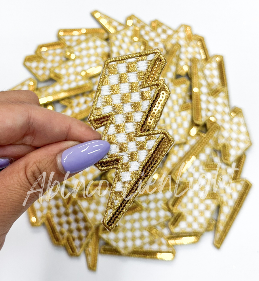 Checkered Lightning Gold