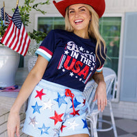 Brianna Cannon - Star Spangled Scuba Shorts