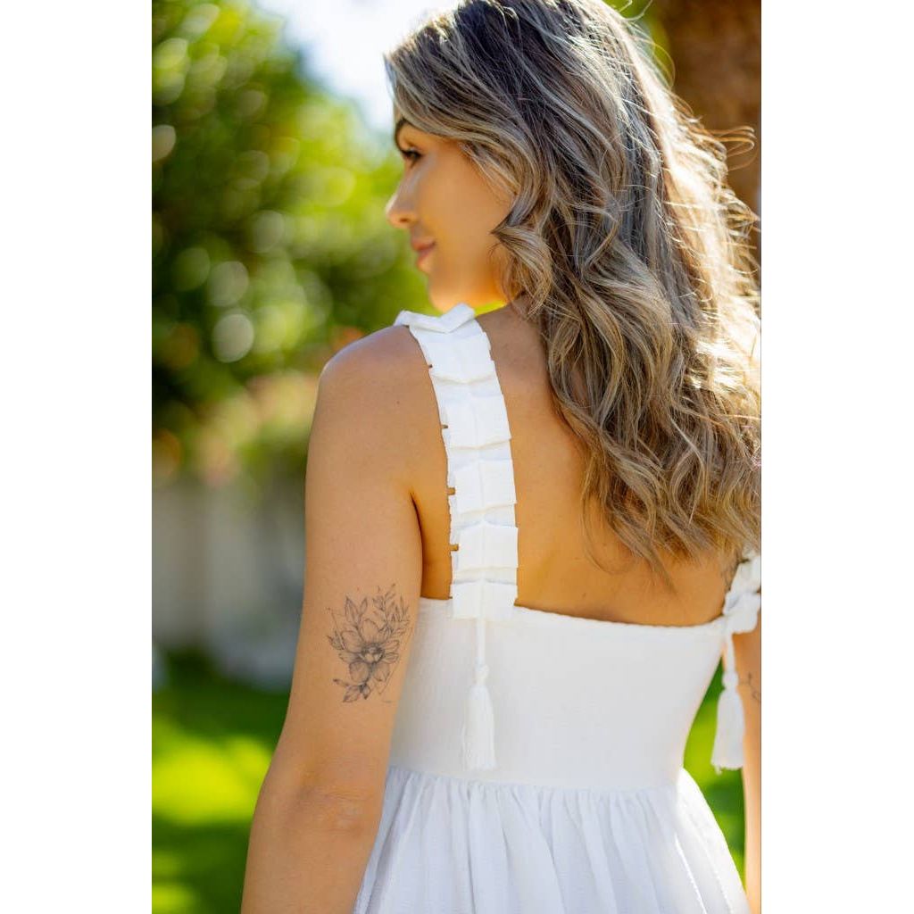 Solid Chiffon Maxi Dress