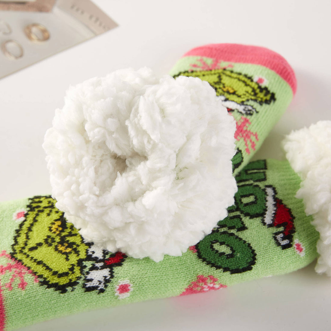 Kids Fuzzy Christmas Socks (HOHOHO)