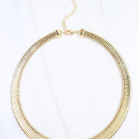 Monroe Herringbone Necklace (Gold)