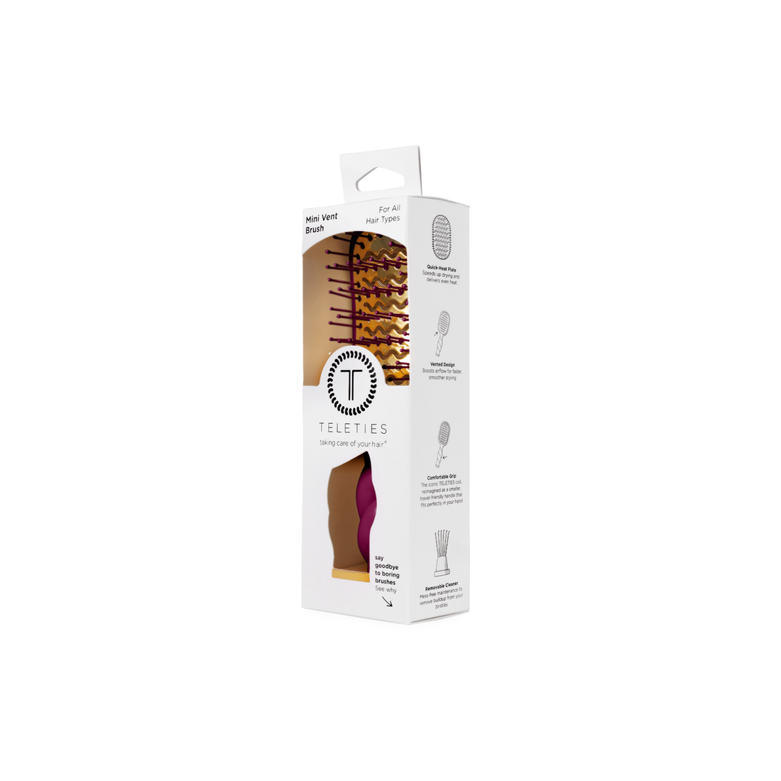 Vented Mini Brush (Mulberry)