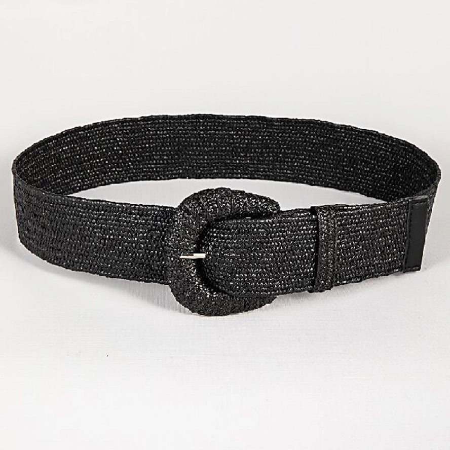 Braided Buckle Belt (Black)