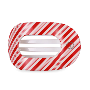 Candy Cane Crush Large Round Hair Clip