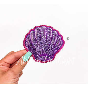 Sea Shells Sequin Patch