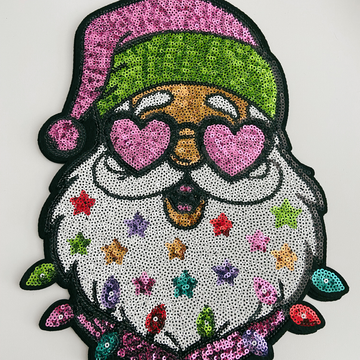 Santa Sequin Patch