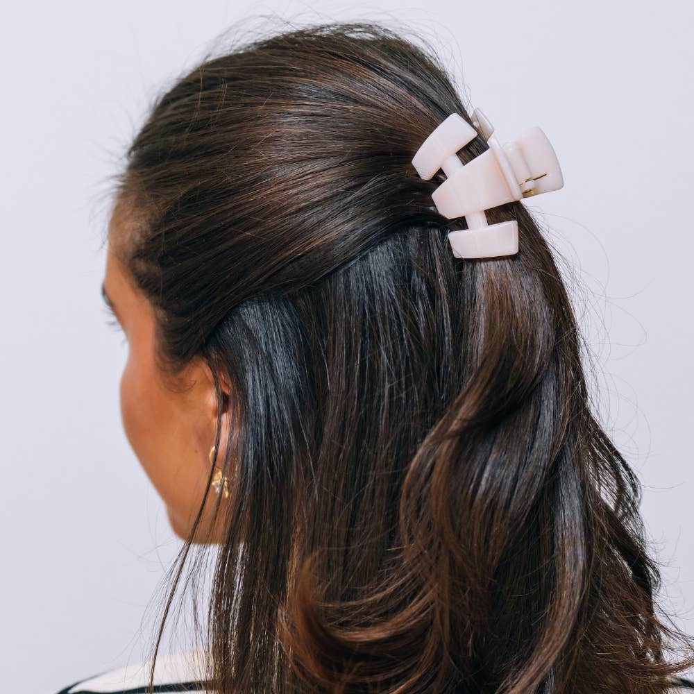 Almond Beige, Petite Claw Clip