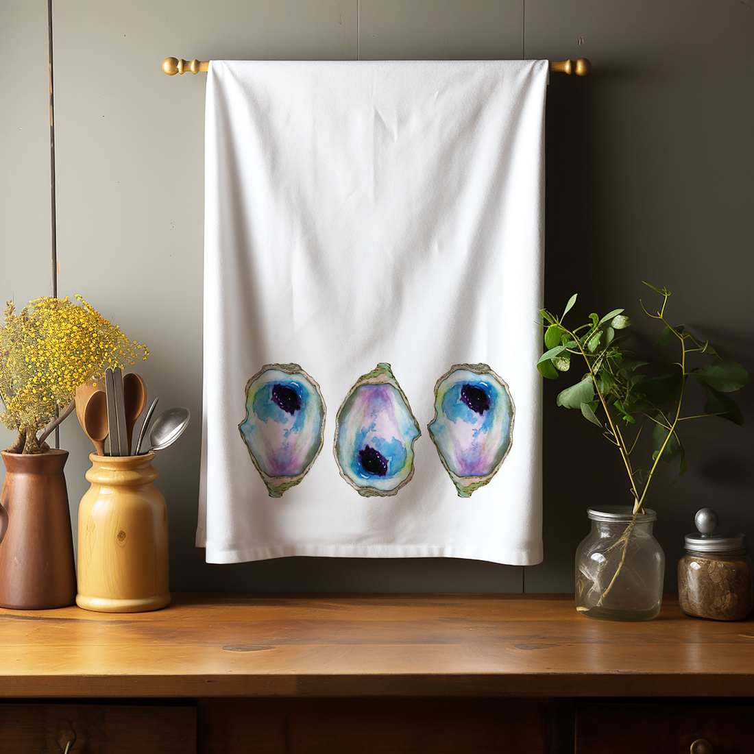 Oyster Kitchen Towel