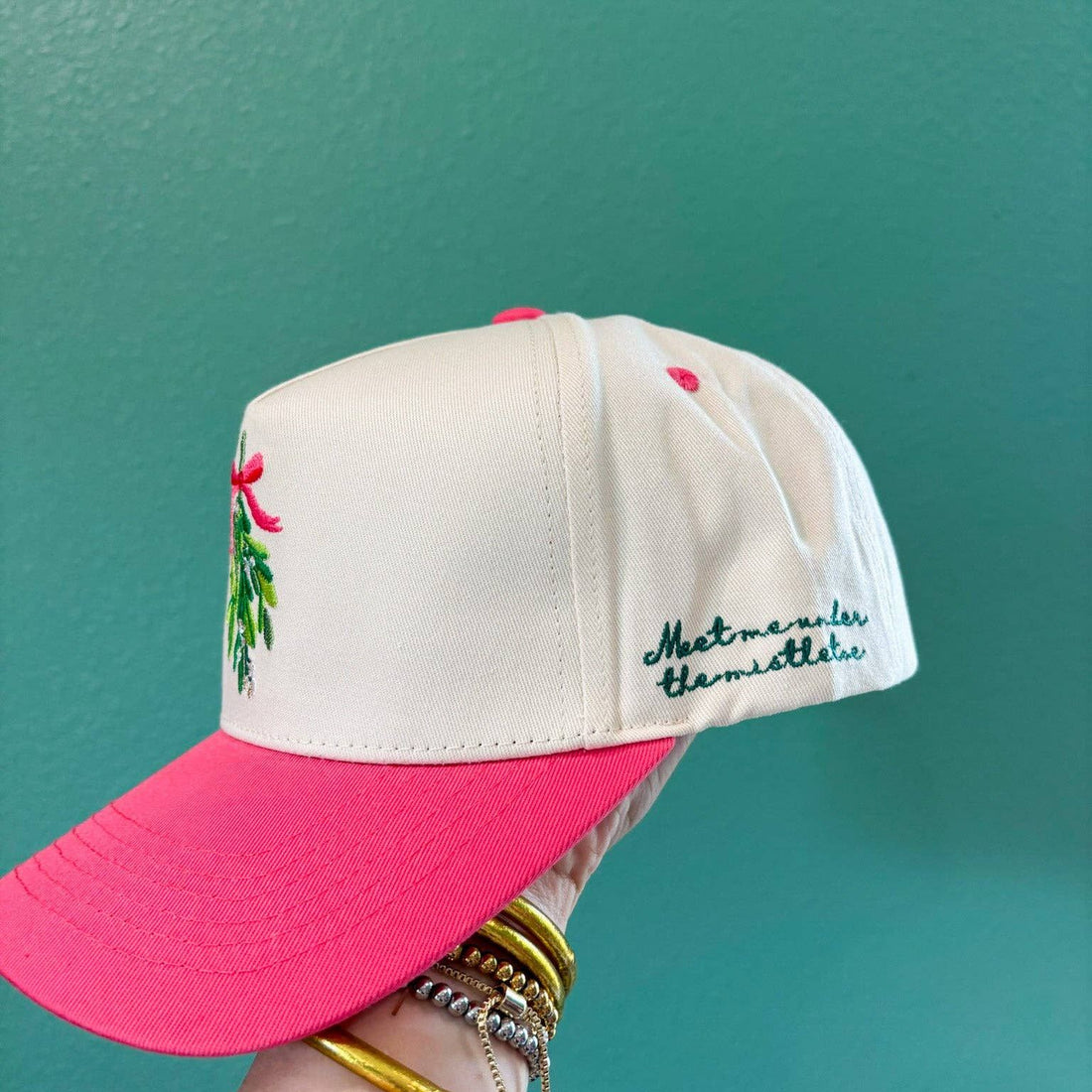 Meet Me Under the Mistletoe Trucker Hat