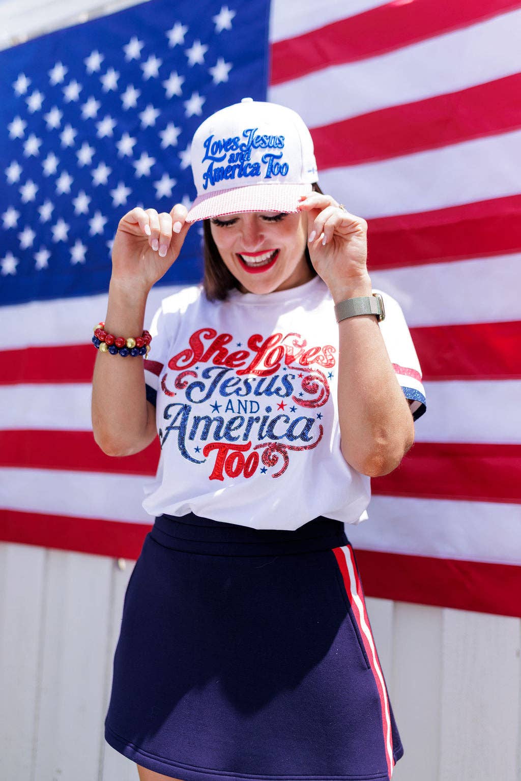 Brianna Cannon - Jesus & America Hat PRE-ORDER (EST SHIP 6/12)