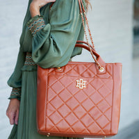 Kinzley Tote Bag (Saddle)